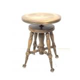 Racine Antique Adjustable Piano Stool