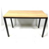 Modern Laminate Top Desk w/ Black Metal Frame