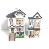 Ceramic Victorian House Building Figurine