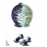 Handmade Ceramic Fish & Bird Wall Art Plaque