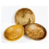 Vintage Wooden Dough Bowls