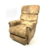 Swivel Rocker Recliner in Tan Microfiber