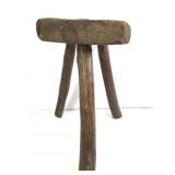Antique 3-Legged Stool 13" H