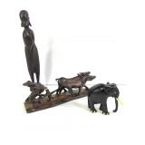 Hand-Carved Wood Sculpture