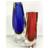 MCM Sommerso Glass Vases Murano?
