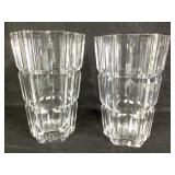 2 Orrefors Crystal Vases8 1/4" H