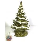 Vtg Ceramic Christmas Tree 15 3/4" H