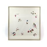 Painted Japanese Silk Gosho Ningyo 