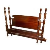 Margolis Colonial Revival Solid Mahogany Bed Frame
