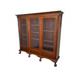 Fine Nathan Margolis 3 Bay Mahogany Bookcase