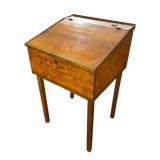 Primitive School / Clerk Desk w Stool