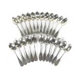 Antique Sterling Silver Spoons 434g