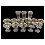 Tiffin Franciscan Gold Rimmed Glassware