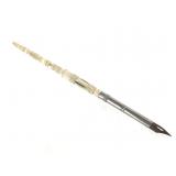Carved Ivory Handles Quill With Crystal Inlays