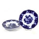 19th Century Cashmere F. M & Co Flow Blue Plates