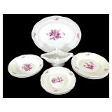 Meissen Alt Ozier Purple German Flower Porcelain