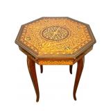 Italian Inlaid Music Box Table