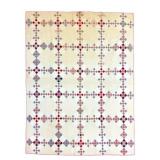 Antique Postage Stamp Irish Chain Quilt 78"x64"