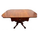 Nathan Margolis Figured Mahogany Drop Leaf Table