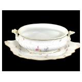 Meissen Floral Soup Tureen w/ Underplate