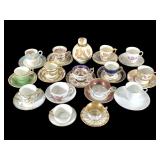 Teacup & Saucer Sets Aynsley, Cauldon, Wedgwood +