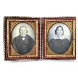 Double Daguerreotype Portraits of Man & Woman