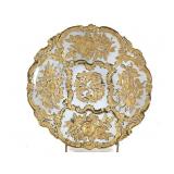 Meissen Gilded Floral Rococo White Porcelain Bowl