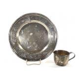 115g Sterling Nursery Rhyme Plate & Child