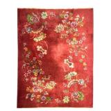 1930 Chinese Style Cut Pile Rug 137" x 106"