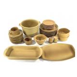 Bennington Potters Yellow Dinnerware Set
