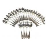 Theodore B Starr NY Etched Sterling Spoons 950g