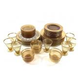 Heinrich & Co. Bavaria Ceramic / Glass Dinner Set