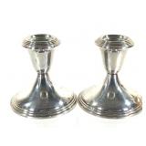 Pr Empire Sterling Weighted Candle Holders