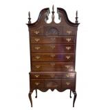 Margolis Queen Anne Style High Boy Dresser