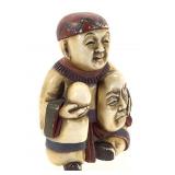 Japanese Ivory Okimono Carving