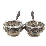 Pr Gorham Sterling Salts w Spoons 99g