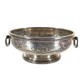 Sterling Footed Repousse Bowl 640g