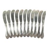 Antique Sterling Silver Butter Knives 292g