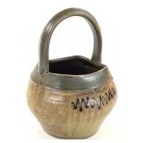 Handmade Studio Art Pottery Basket