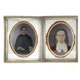Electrograph Mixed Media Portraits Mid-Late 19thC.