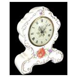 Sessions Gilt Floral Porcelain Mantle Clock