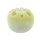 Satin Custard Glass Rose Bowl