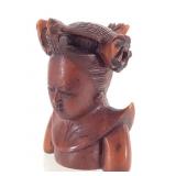 Figural Wood Carved Snuff Bottle