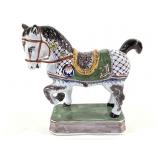 AK France Hand-Painted Faience Horse