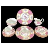 Minton Cockatrice Pink Fine Bone China 15 Pcs +