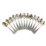 13 Sterling Demitasse Spoons 235g