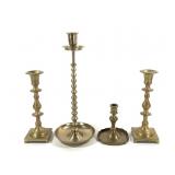 Antique Brass Candle Holders