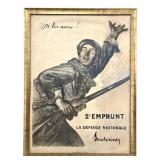 1916 French WWI Poster Faivre "On Les Aura"