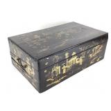 Antique Chinoiserie Lacquer Writing Box