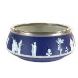 Wedgwood Jasperware Salad Bowl w Silver Lip